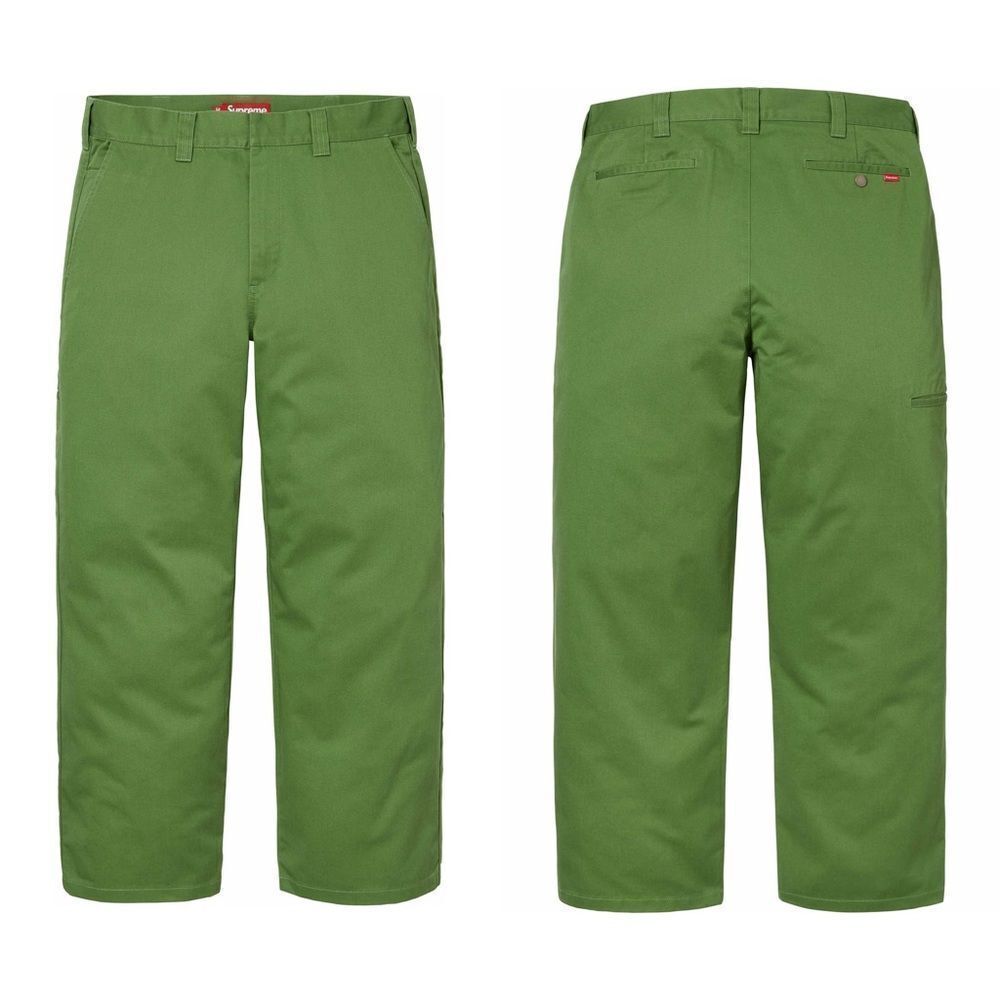 NEW SUPREME as Work Pants in dark green